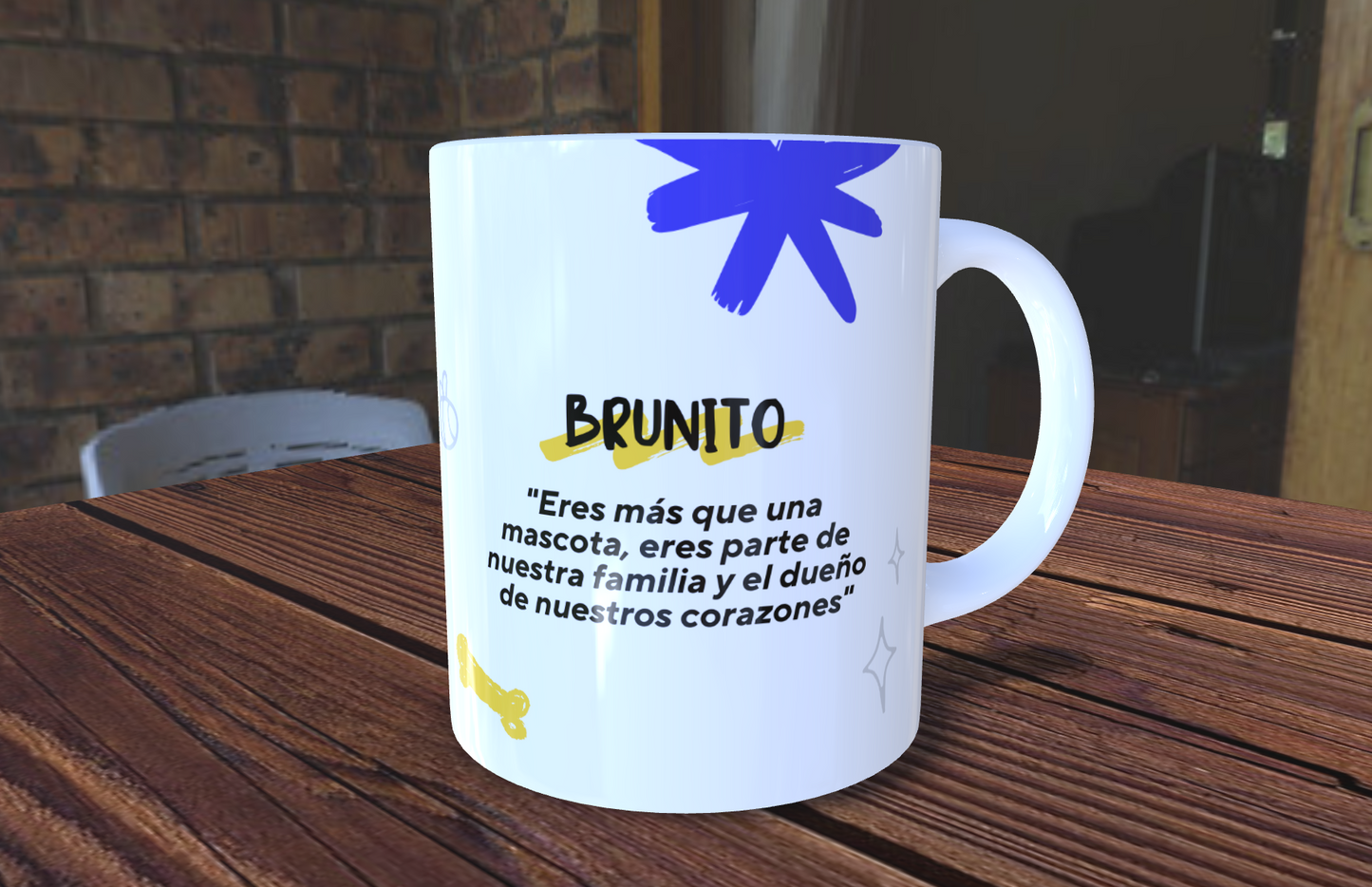 Taza personalizada con tu perrito, para que lo recuerdes siempre.